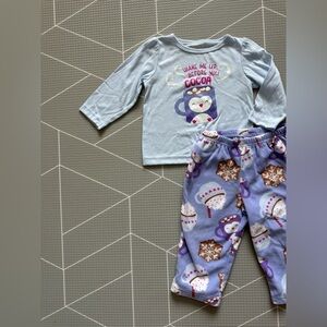 Carters|FREE w kids purchase,Baby girl/toddler Cozy Kids Pajamas Set/hot coco•